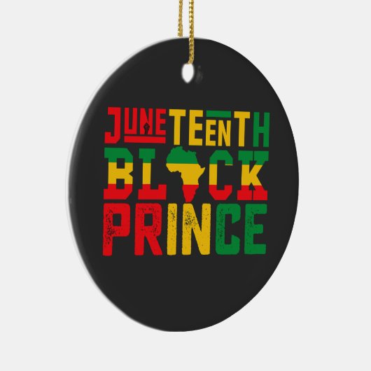 Junetetiende Prins vieren de zwarte vrijheid Keramisch Ornament (Rechts)