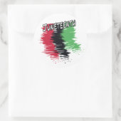 Junetetiende Ronde Sticker (Tas)