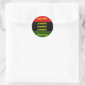 Junetetiende Ronde Sticker (Tas)