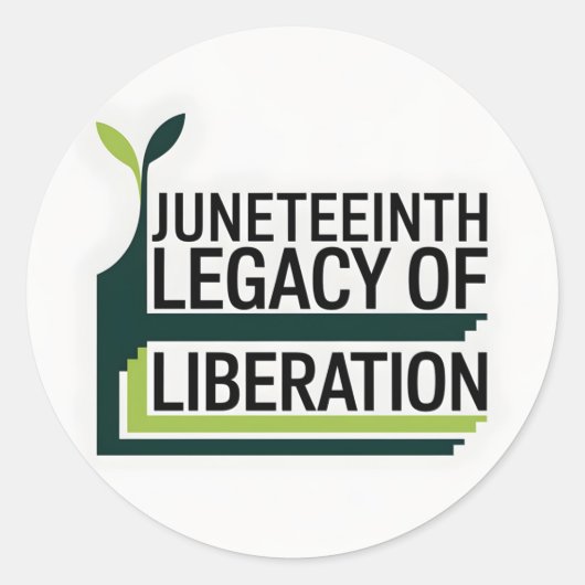 Junetetiende Ronde Sticker (Voorkant)