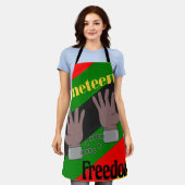 Junetetiende Schort (Gedragen)