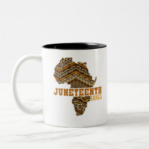 Junetetiende sinds 1865 Dag van de vrijheid van JU Tweekleurige Koffiemok