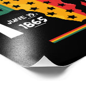 Junetetiende sinds 19 juni 1865 T-shirt Vrij Ish Foto Afdruk (Hoek)