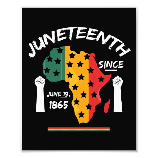 Junetetiende sinds 19 juni 1865 T-shirt Vrij Ish Foto Afdruk (Voorkant)