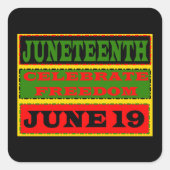 Junetetiende Sticker (Voorkant)