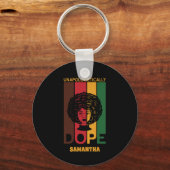 Junetetiende | Unapologetische helling | Afro Woma Sleutelhanger (Voorkant)