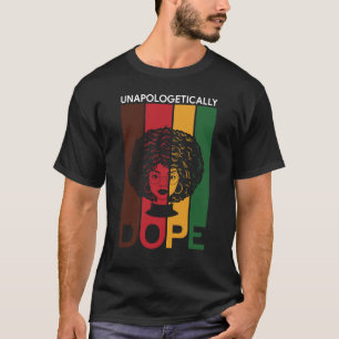 Junetetiende   Unapologetische helling   Afro Woma T-shirt