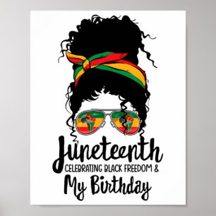 Junetetiende verjaardag van de zwarte vrijheid Mij Poster