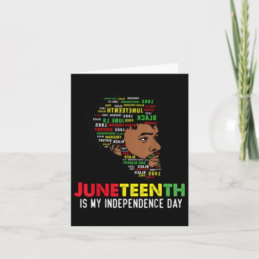 Junetetiende viering Black Freedom African Ameri Kaart (Voorkant)