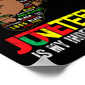 Junetetiende viering Black Freedom African Ameri Poster (Hoek)