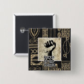 Junetetiende Vierkante Button 5,1 Cm (Voorkant /achterkant)