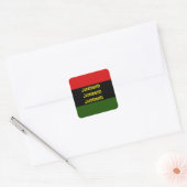 Junetetiende Vierkante Sticker (Envelop)