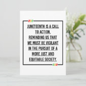 Junetetiende, Vrijheid van Afrikaanse Amerikanen. Kaart (Staand voorkant)