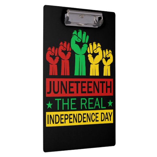 Junetetiende Word Art Pan Africa Colours Klembord (Rechts)