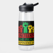 Junetetiende Word Art Pan Africa Colours Waterfles (Links)