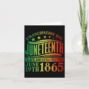 Junetetiende zwarte geschiedenis vieren zwarte vri kaart