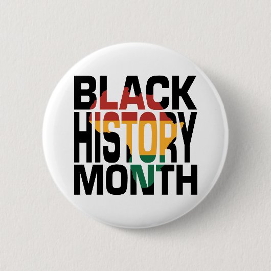 Junetetiende zwarte geschiedenismaand ronde button 5,7 cm (Voorkant)