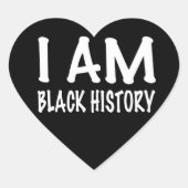 Junetetiende Zwarte Onafhankelijkheidsdag Hart Sticker (Voorkant)