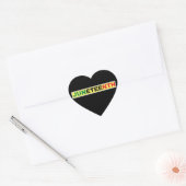 Junetetiende Zwarte Onafhankelijkheidsdag Hart Sticker (Envelop)