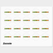 Junetetiende Zwarte Onafhankelijkheidsdag Ronde Sticker (Vel)