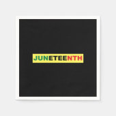 Junetetiende Zwarte Onafhankelijkheidsdag Servet (Voorkant)