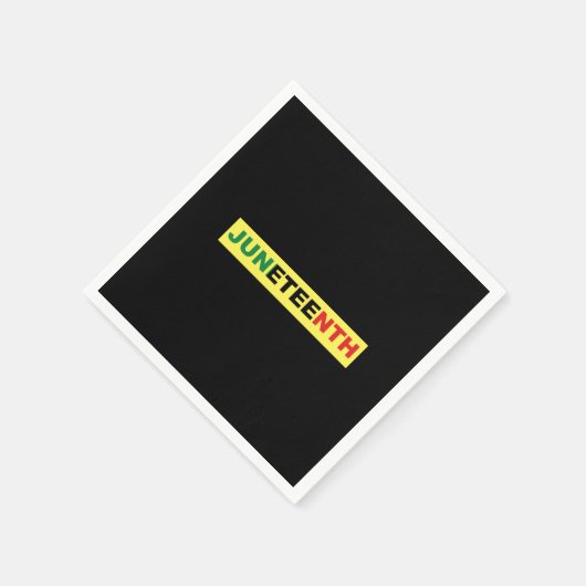 Junetetiende Zwarte Onafhankelijkheidsdag Servet (Hoek)