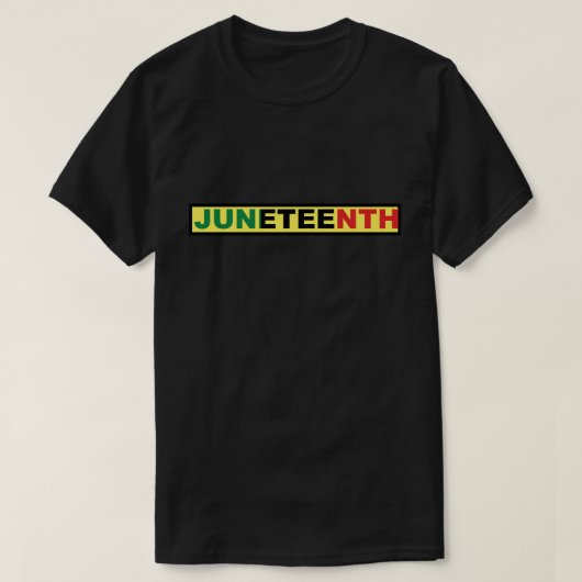 Junetetiende Zwarte Onafhankelijkheidsdag T-shirt (Design voorkant)