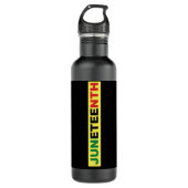 Junetetiende Zwarte Onafhankelijkheidsdag Waterfles (Voorkant)