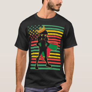 Junetetiende zwarte prinses Melanin Women Girl Mag T-shirt