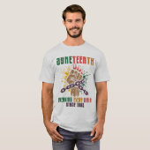 Junetheenth - Zwarte Geschiedenis T-shirt (Voorkant volledig)