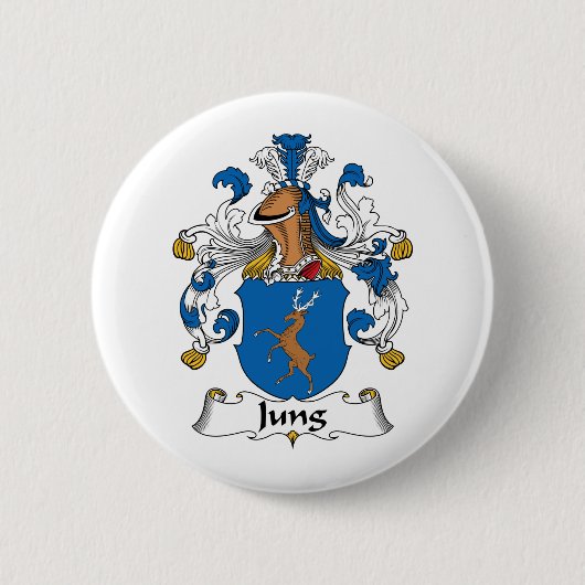 Jung Family Crest Ronde Button 5,7 Cm (Voorkant)
