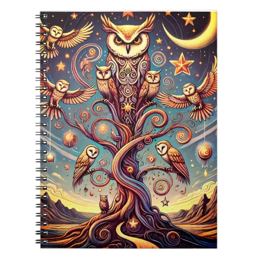 Jung Inspired Owl Notitieboek (Voorkant)