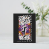 Jung Motivatie Quote Tree rots Heaven Mandala Briefkaart (Staand voorkant)