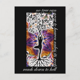 Jung Motivatie Quote Tree rots Heaven Mandala Briefkaart