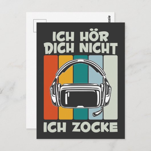 Jungen Zocker Gamer Video-spiel Zocken Briefkaart (Voorkant / Achterkant)