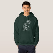 junger träumender Wolf Hoodie (Voorkant volledig)