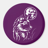 junger träumender Wolf Magnet (Voorkant)