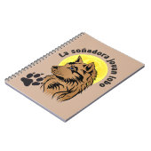junger träumender Wolf Notizheft Notitieboek (Linkerzijde)