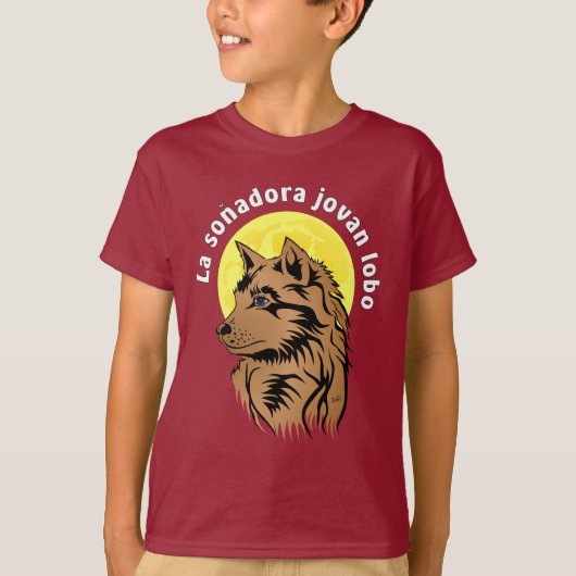 junger träumender Wolf T-shirt (Voorkant)