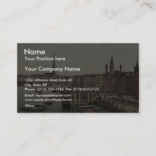 Jungfernsteig uit het noorden, Hamburg, Duitsland  Visitekaartje