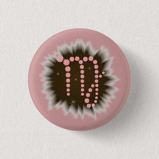 Jungfrau 23. August bis 23. Buttonnen van septembe Ronde Button 3,2 Cm (Voorkant)