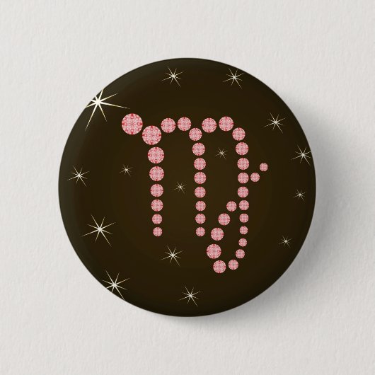 Jungfrau 23. August bis 23. Buttonnen van septembe Ronde Button 5,7 Cm (Voorkant)