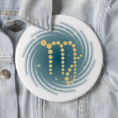 Jungfrau 23. August bis 23. Buttonnen van septembe Ronde Button 6,0 Cm (In situ)