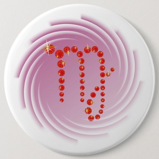 Jungfrau 23. August bis 23. Buttonnen van septembe Ronde Button 6,0 Cm (Voorkant)