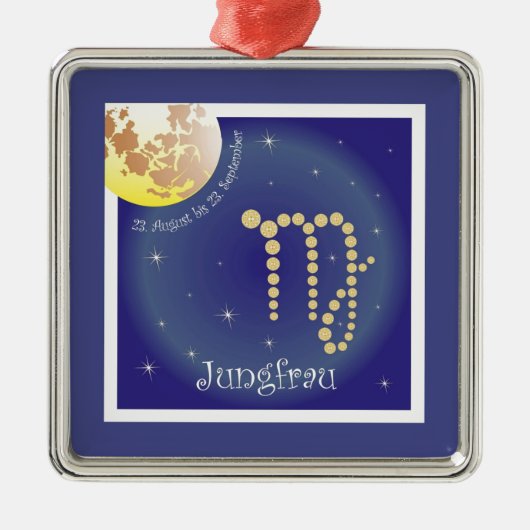 Jungfrau 23. August bis 23. Ornament van september (Voorkant)