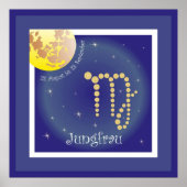 Jungfrau 23. August bis 23. Poster van september (Voorkant)