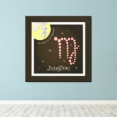 Jungfrau 23. August bis 23. September Leinwand Canvas Afdruk (Insitu (Houten vloer))