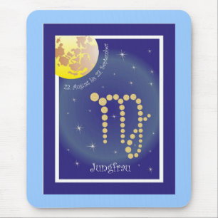 Jungfrau 23. August bis 23. September Mauspad Muismat