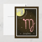 Jungfrau 23. August bis 23. September Postkarte Briefkaart (Voorkant / Achterkant)