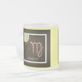 Jungfrau 23. August bis 23. September Tasse Matglas Koffiemok (Voorkant links)